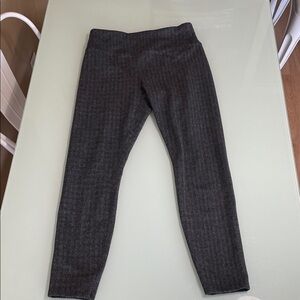 Kyodan Black and Gray Herringbone Leggings